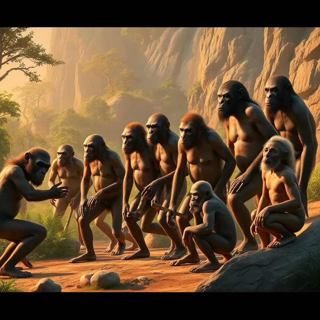 Mitos falsos sobre la evolución humana lineal Mitos falsos sobre la evolución humana lineal