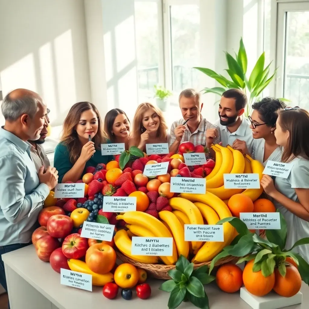 Mitos falsos sobre la fruta y la diabetes Mitos falsos sobre la fruta y la diabetes